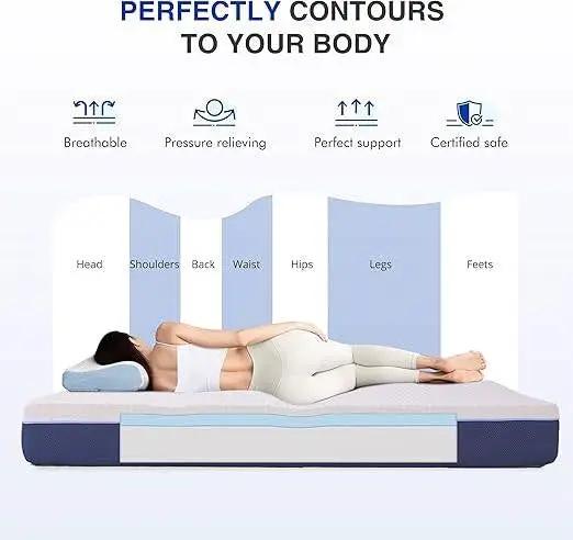 Full Size 6-Inch Gel Infused Medium Firm Memory Foam Mattress by HomePacific