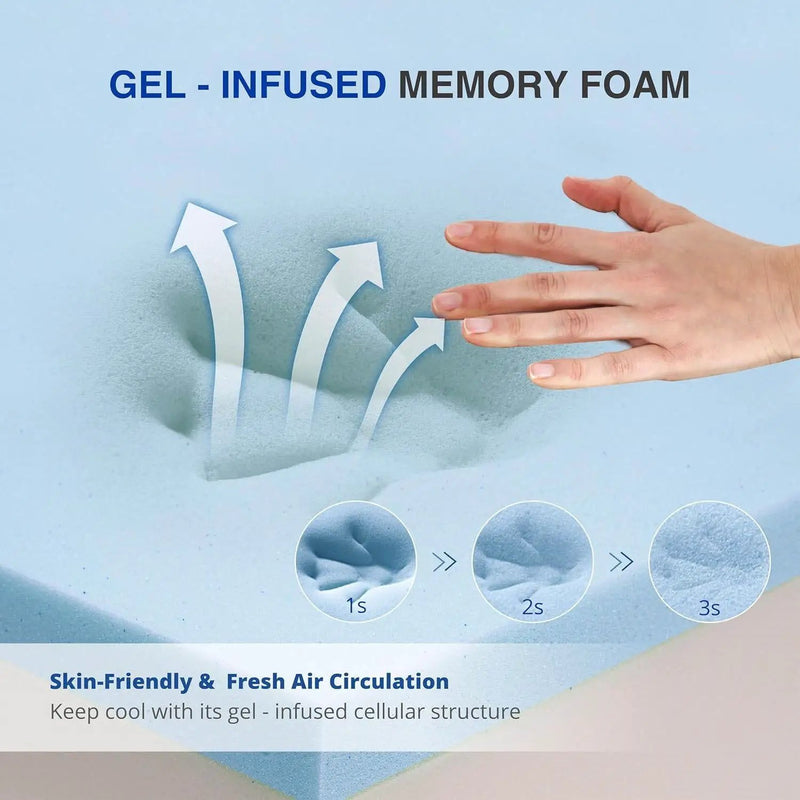 Full Size 6-Inch Gel Infused Medium Firm Memory Foam Mattress by HomePacific