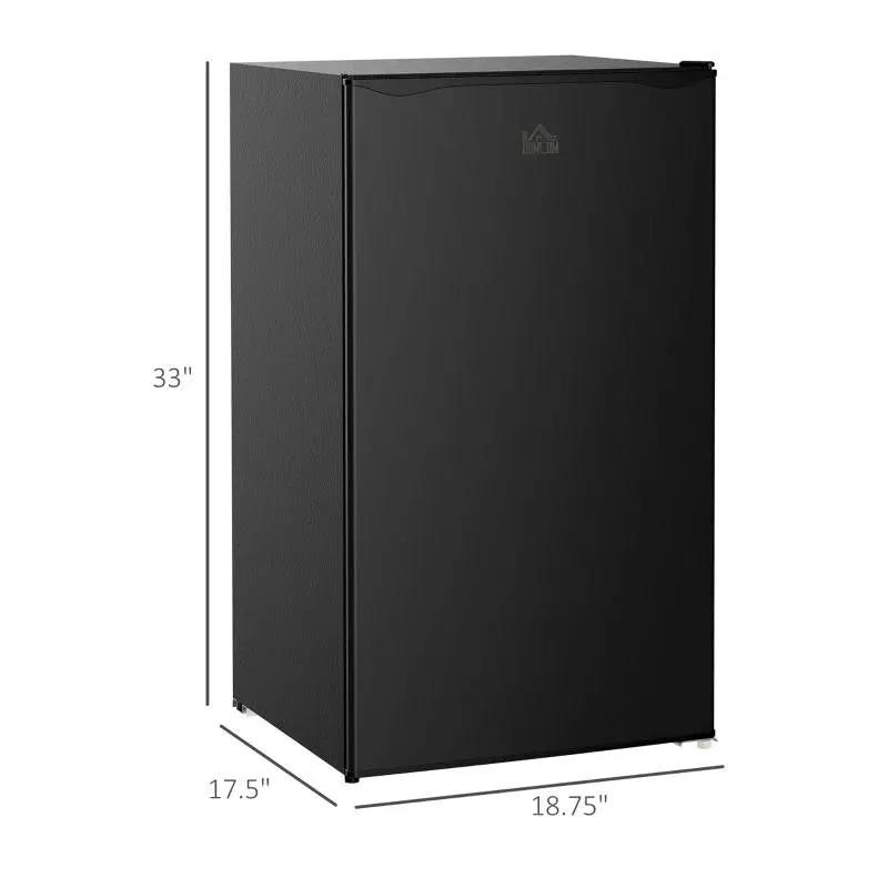 Compact Refrigerator Mini Fridge/Freezer 3.2 Cu.Ft, Black by HomePacific