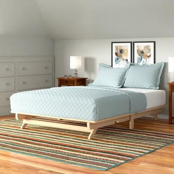 Farmhouse Full Size Solid Wood Platform Bed Made in USA by HomePacific