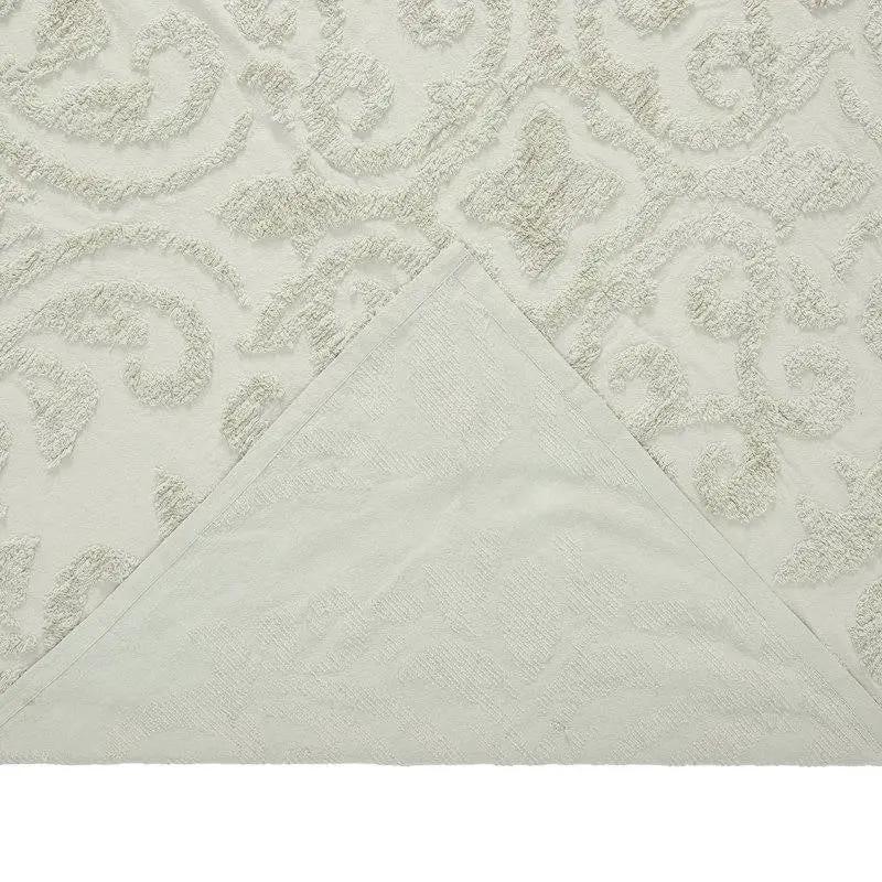Full Size 100-Percent Cotton Chenille 3-Piece Coverlet Bedspread Set in Sage by HomePacific