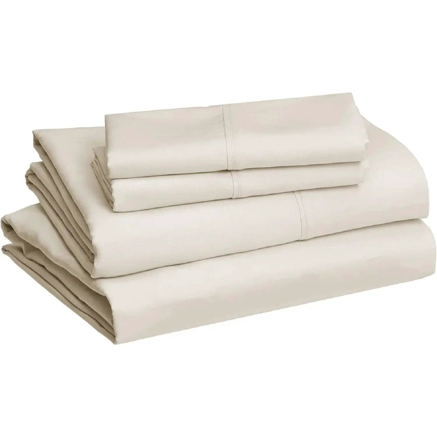 Full Ivory 100-Percent Egyptian Cotton 1000 Thread Count 4-Piece Sheet Set by HomePacific