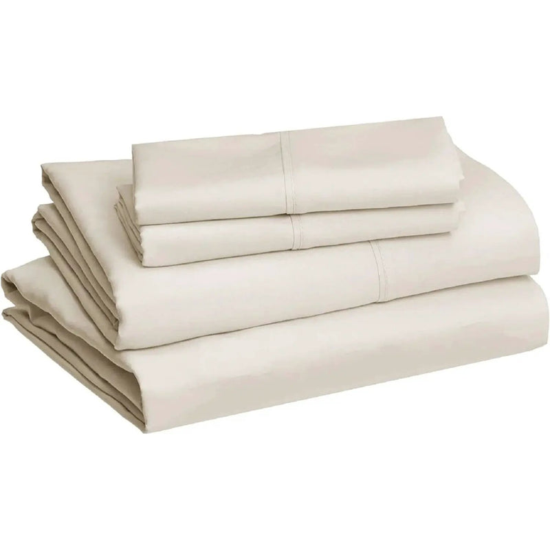 Full Ivory 100-Percent Egyptian Cotton 1000 Thread Count 4-Piece Sheet Set by HomePacific
