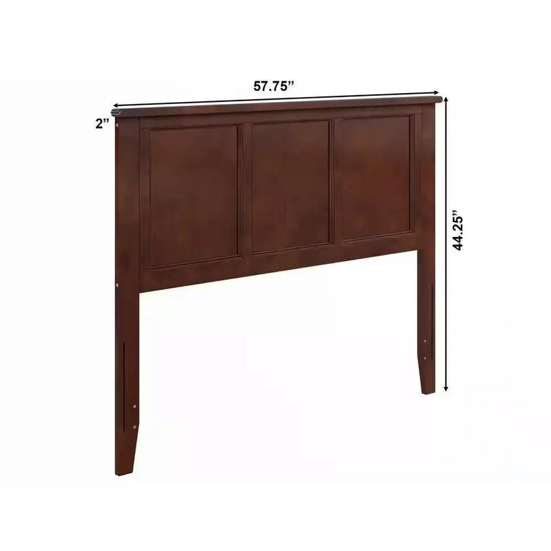 Full size Traditional Style Headboard in Walnut Wood Finish by HomePacific