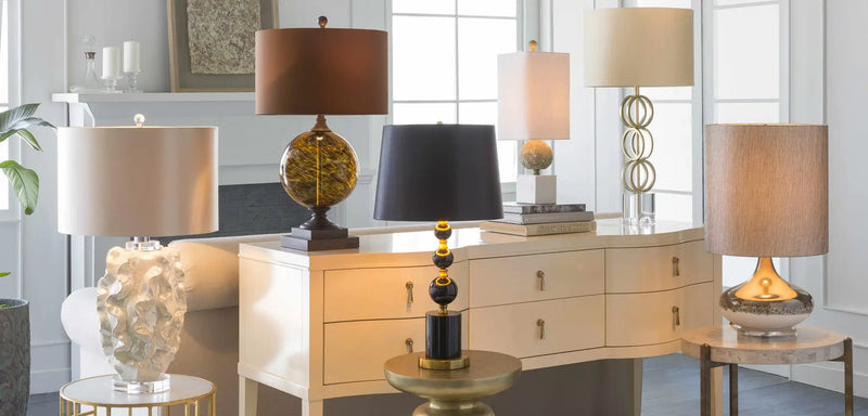 Zell Gold Crystal Table Lamp - Clearance by Boutique Rugs