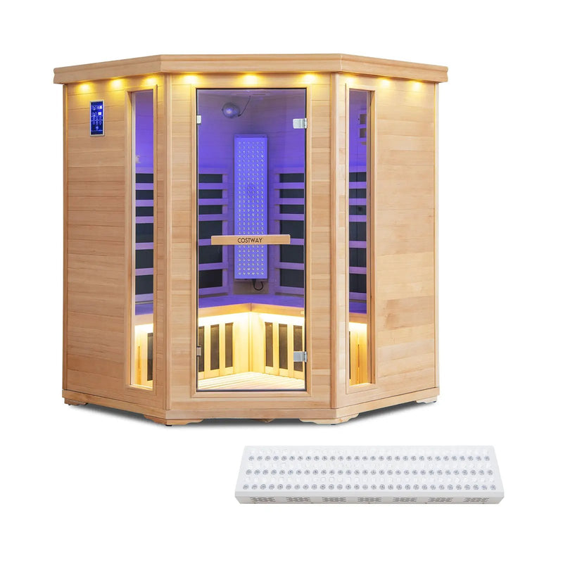 3-5 People Far Infrared Wooden Sauna Room for Home by DirectDeals
