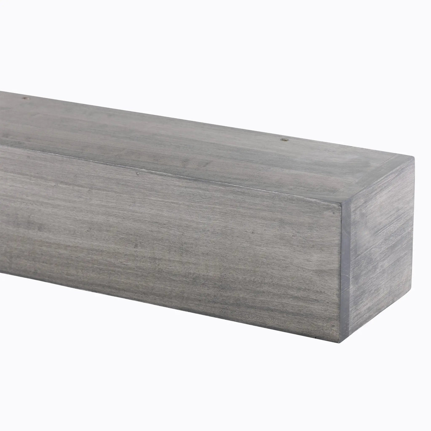 Farmhouse Poplar Wood Floating Fireplace Mantel by Dogberrycollections