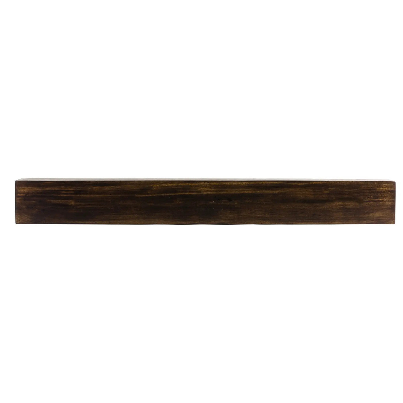 Farmhouse Poplar Wood Floating Fireplace Mantel by Dogberrycollections