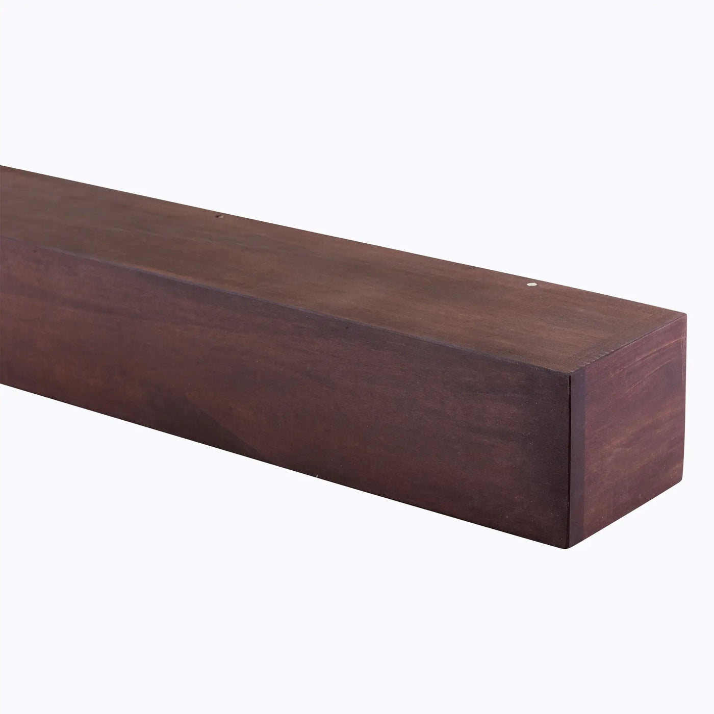Farmhouse Poplar Wood Floating Fireplace Mantel by Dogberrycollections