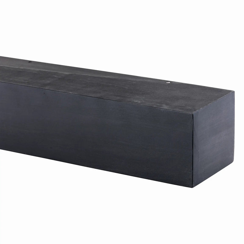 Farmhouse Poplar Wood Floating Fireplace Mantel by Dogberrycollections