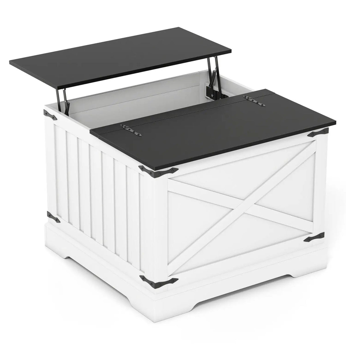 Farmhouse Lift Top Coffee Table with Hidden Storage Compartment by DirectDeals