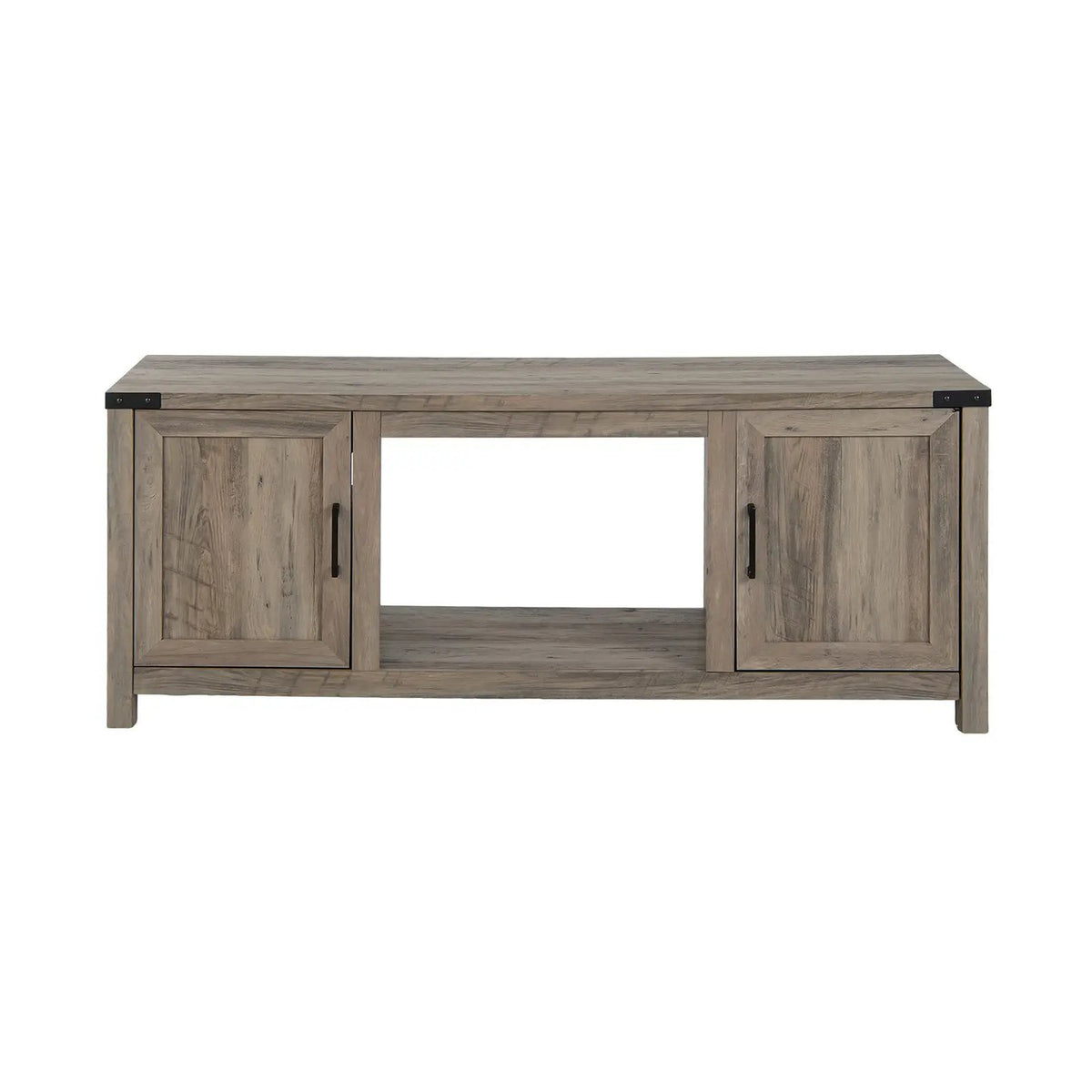 Electric Fireplace TV Stand with Storage Cabinets for TVs up to 70 Inch-Natural by DirectDeals