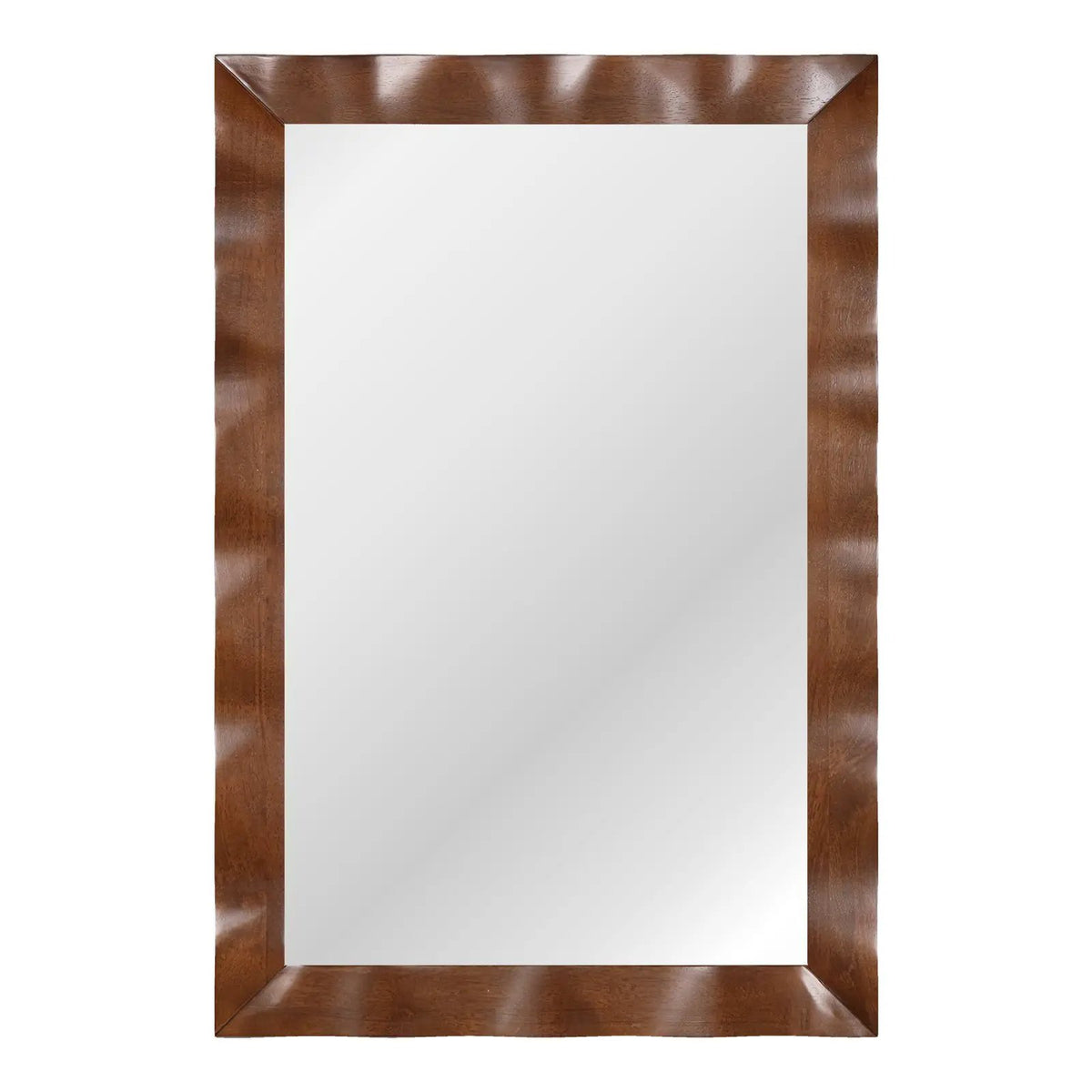 41.5 x 28 inches Farmhouse Wall Mirror with Solid Wood Frame by DirectDeals