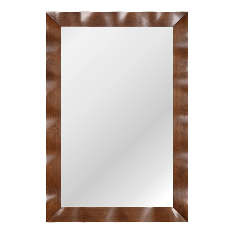 41.5 x 28 inches Farmhouse Wall Mirror with Solid Wood Frame by DirectDeals