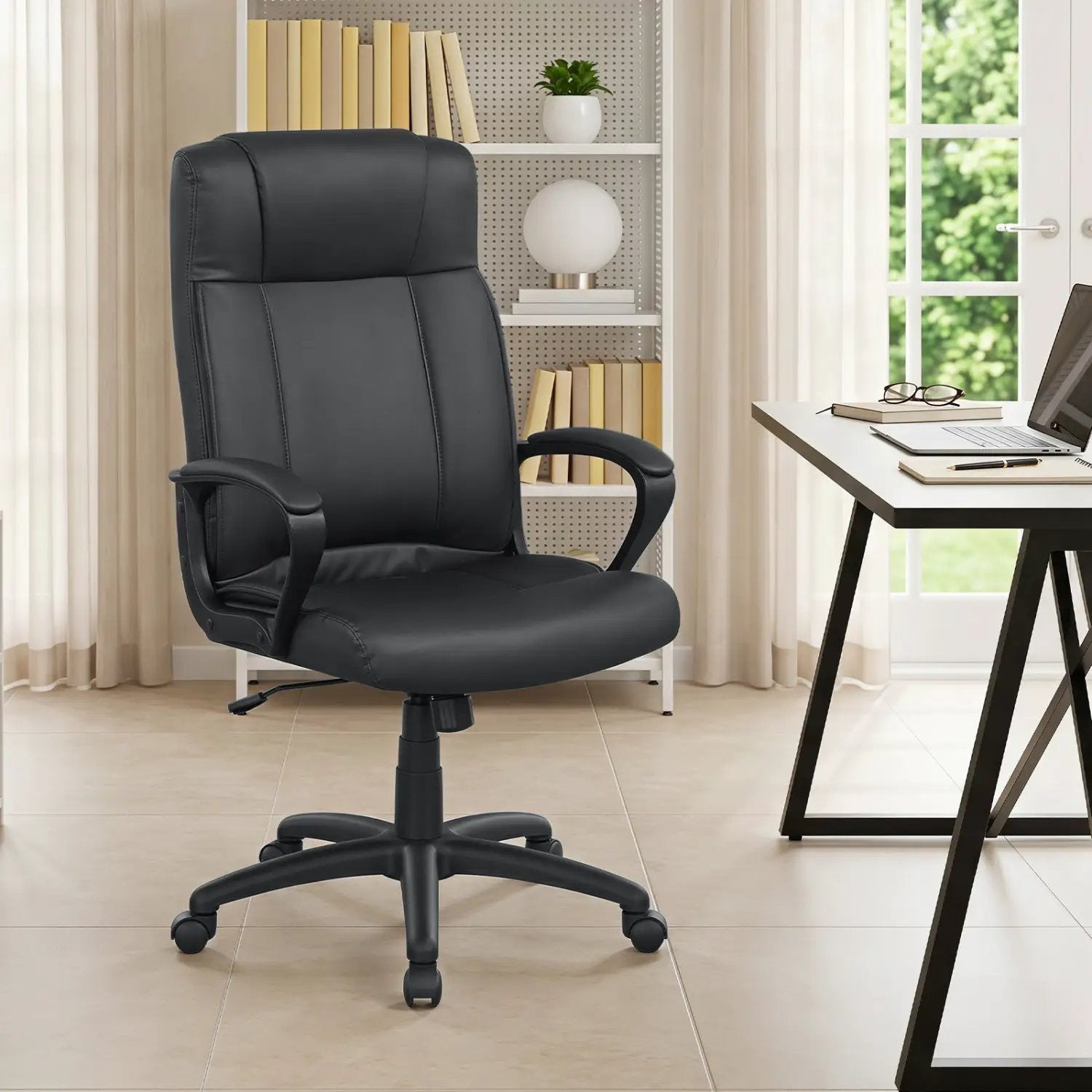 Ergonomic Office Chair with Rocking Function - Faux Leather by DirectDeals