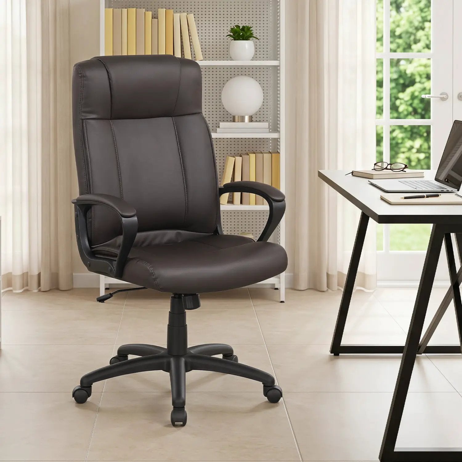 Ergonomic Office Chair with Rocking Function - Faux Leather by DirectDeals