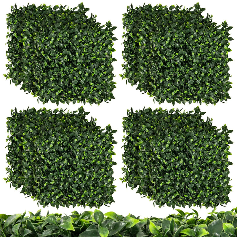 12 Pieces 20 x 20 Inch Artificial Topiary Gardenia Shrub Grass Panels by DirectDeals