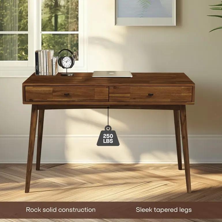 Lagom 48 Inches Solid Wood Desk by Megsu