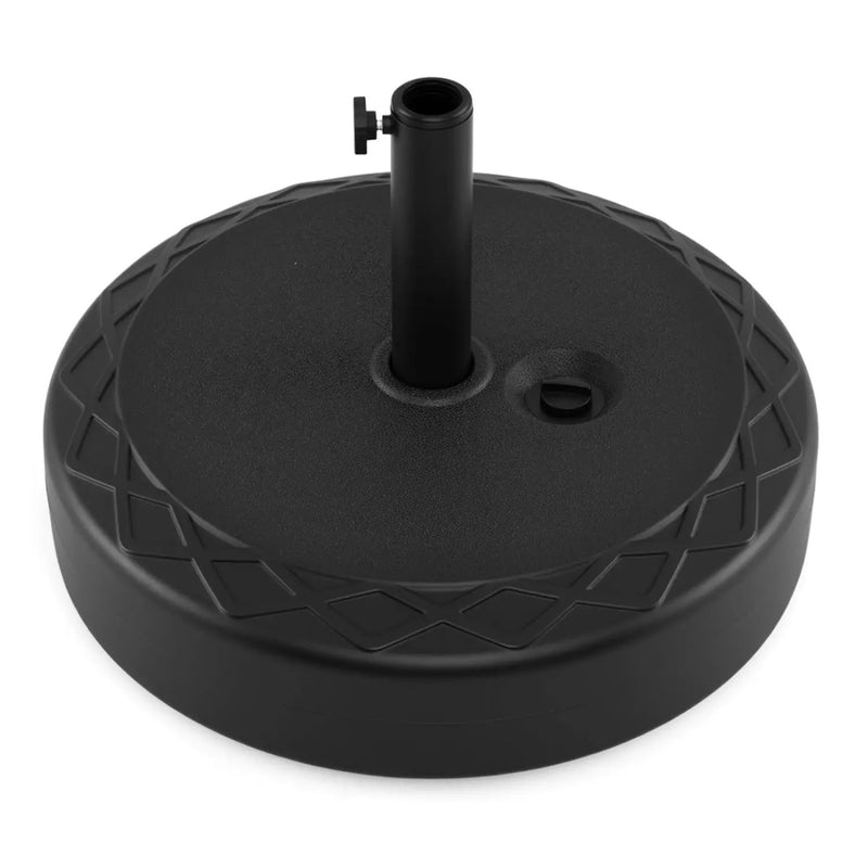 Fillable Umbrella Base 90 LBS Heavy Duty Sand Filled Round Market Umbrella Stand-Black by DirectDeals