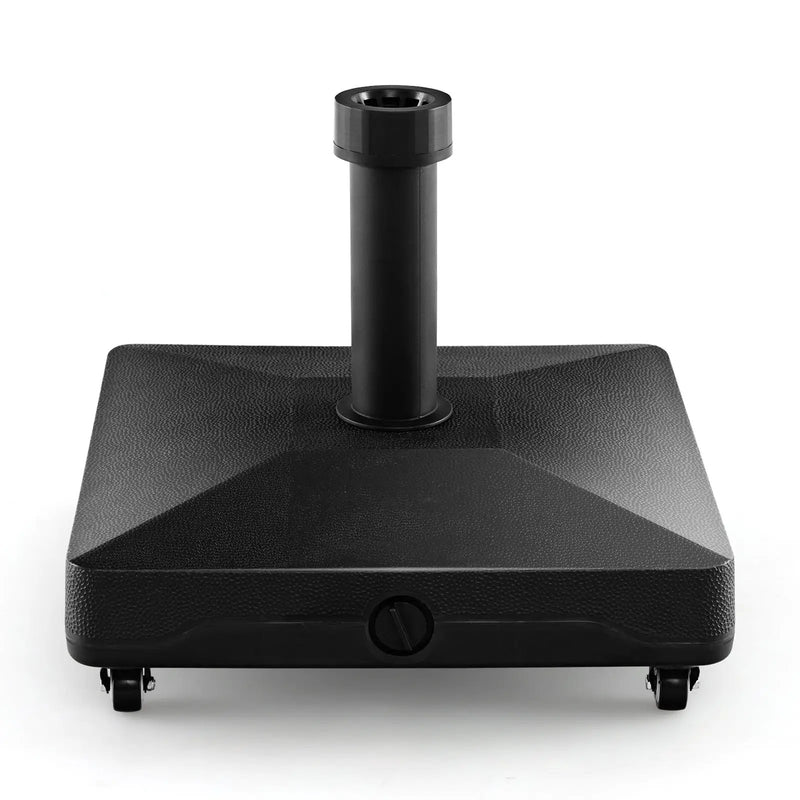 Fillable Umbrella Base Stand with Lockable Universal Wheels by DirectDeals