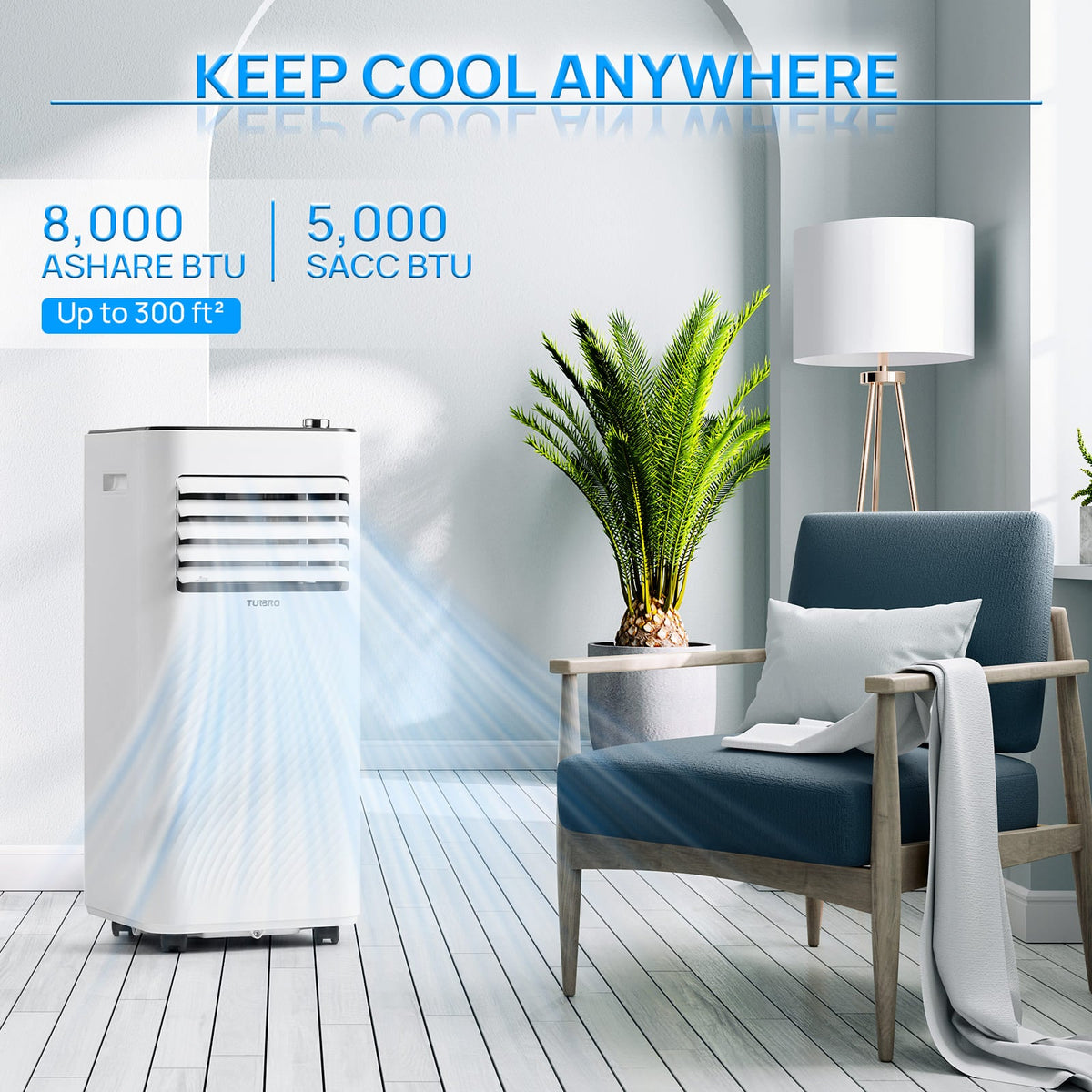 Finnmark 8,000 BTU Portable Air Conditioner by TURBRO
