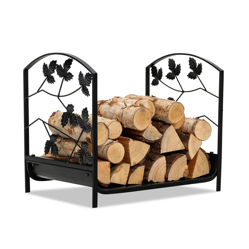 19 Inch Heavy-Duty Firewood Rack with 110 lbs Load Capacity by DirectDeals