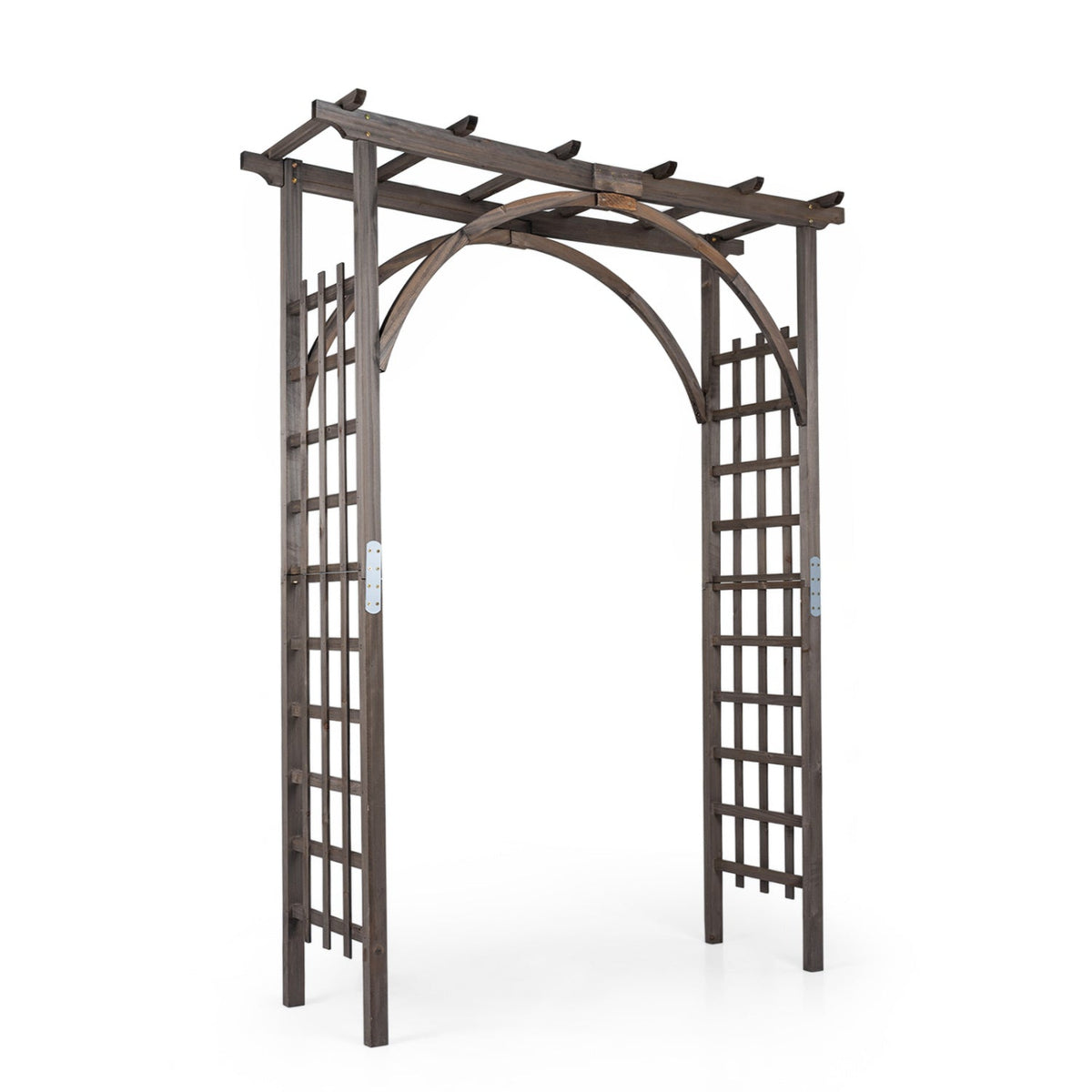 Garden Arch Trellis 85" Tall Fir Wood for Climbing Plants, photo 4 of 10