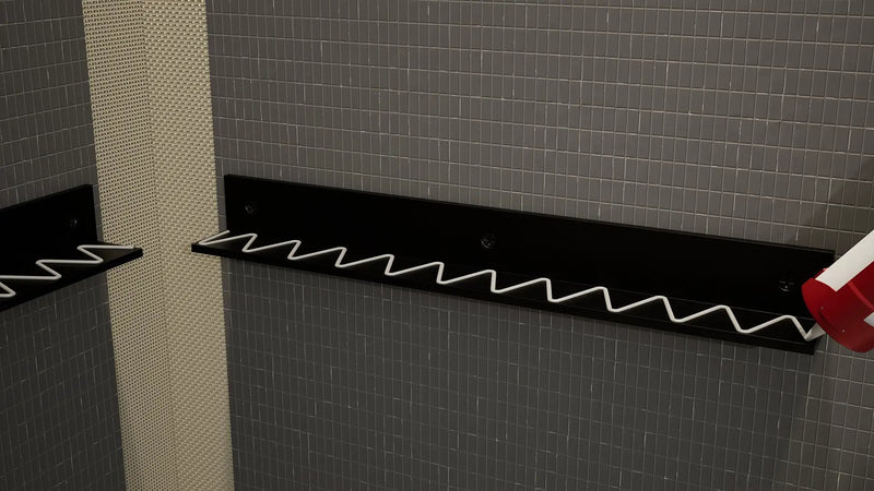 The Original Floating Corner Shower Bench Kit™ by The Original Granite Bracket
