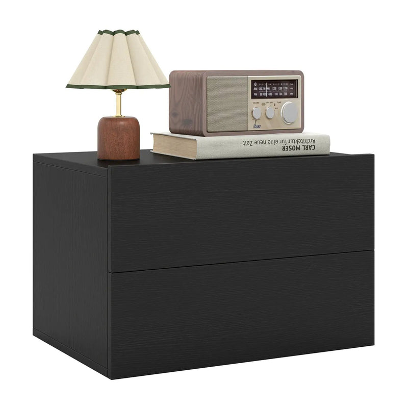 Wall Mounted Floating Nightstand with 2 Drawers by DirectDeals