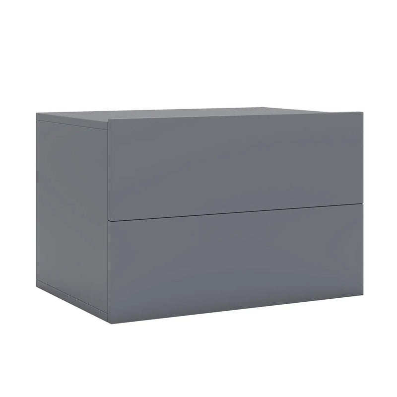 Wall Mounted Floating Nightstand with 2 Drawers by DirectDeals