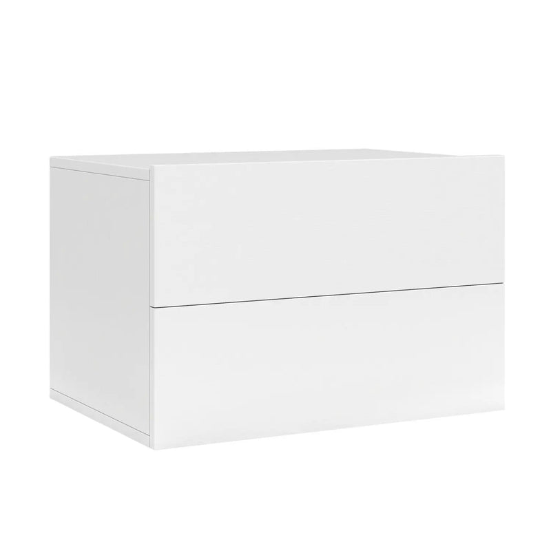 Wall Mounted Floating Nightstand with 2 Drawers by DirectDeals