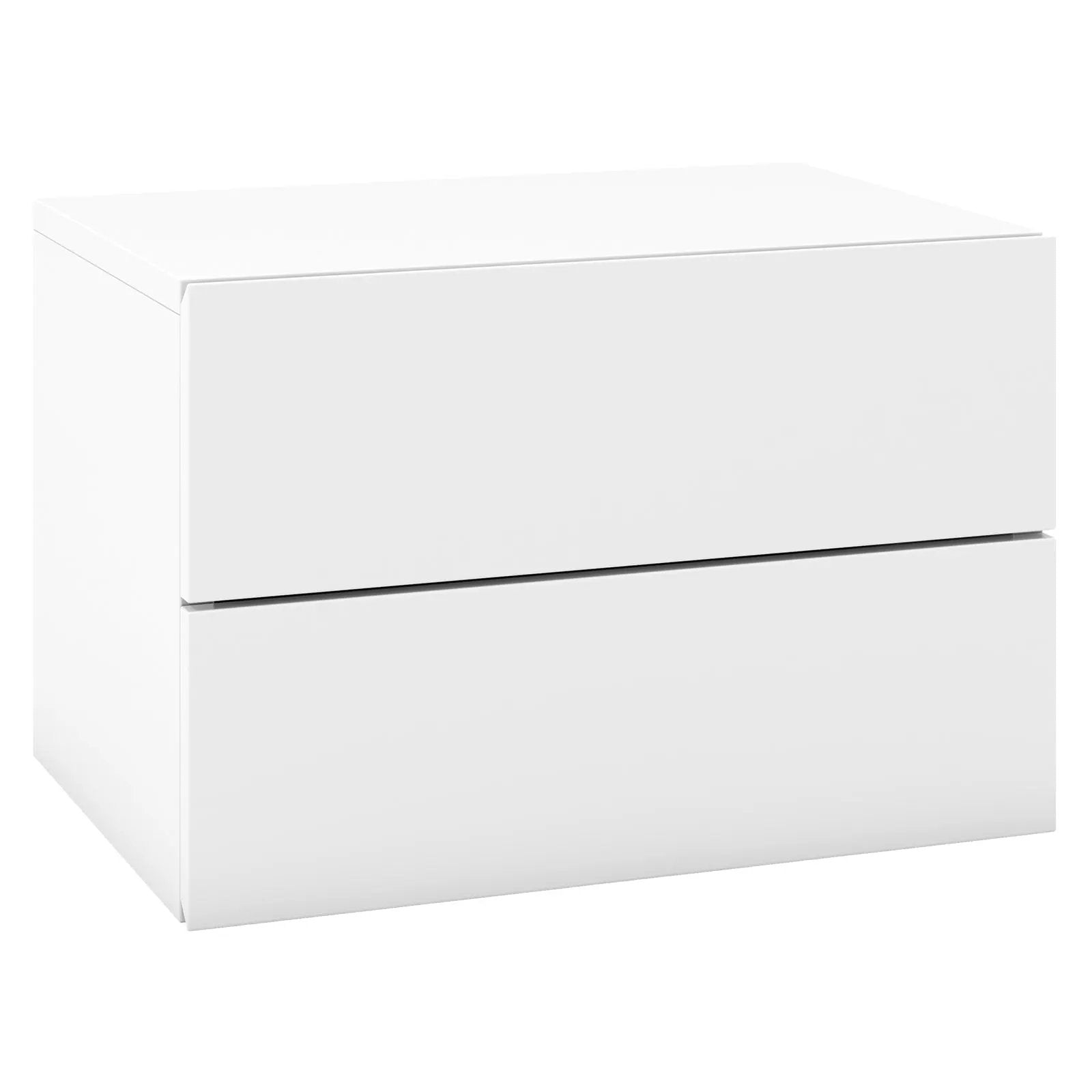 Floating Nightstand with Drawers and Storage Shelf by DirectDeals