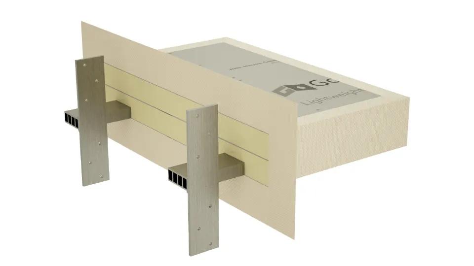The Original Floating Shower Bench Kit­™ with GoBoard® & Original Shower Bench Bracket® by The Original Granite Bracket