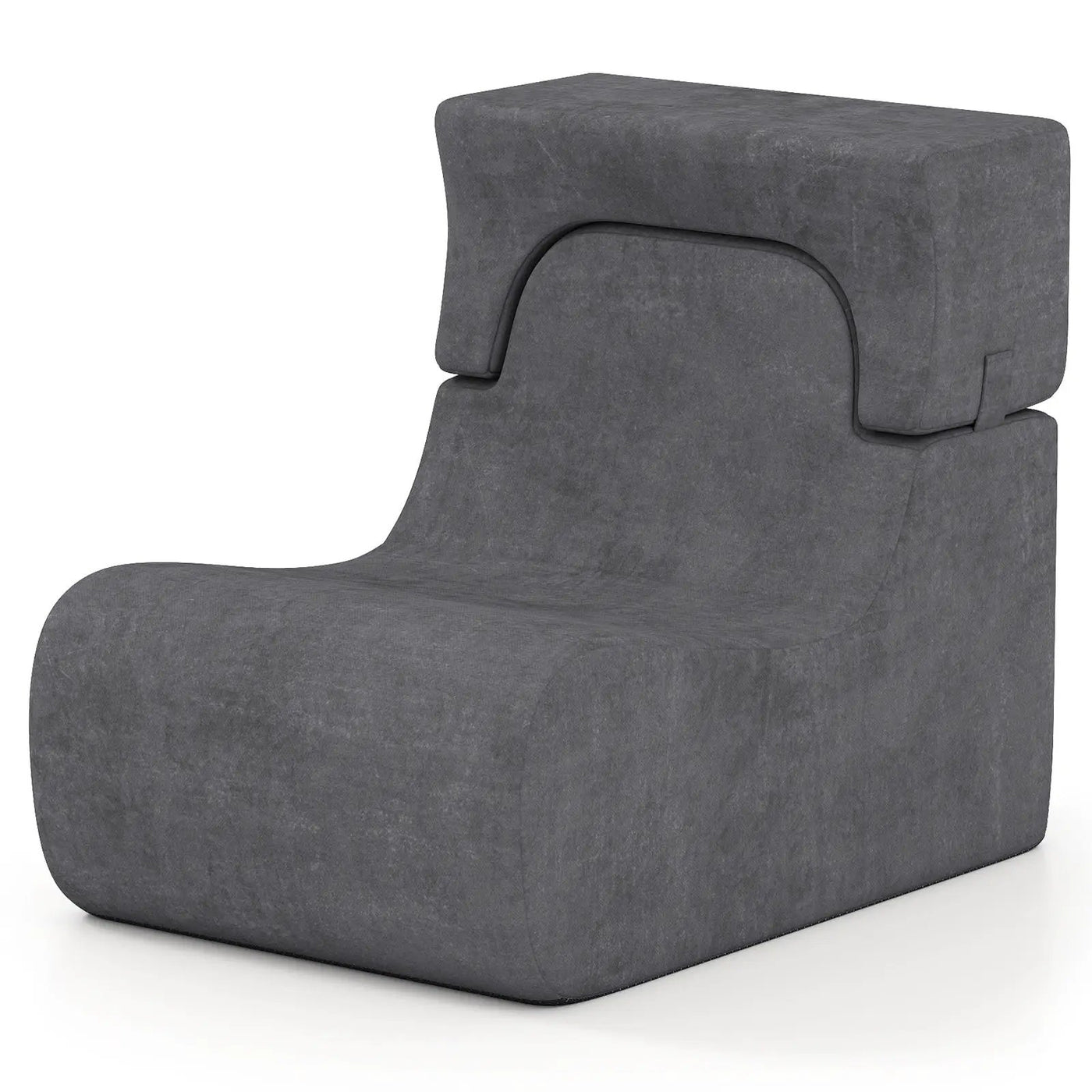 Floor Chair Lazy Sofa with Detachable Headrest by DirectDeals