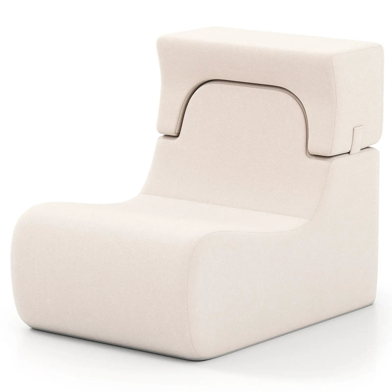 Floor Chair Lazy Sofa with Detachable Headrest by DirectDeals