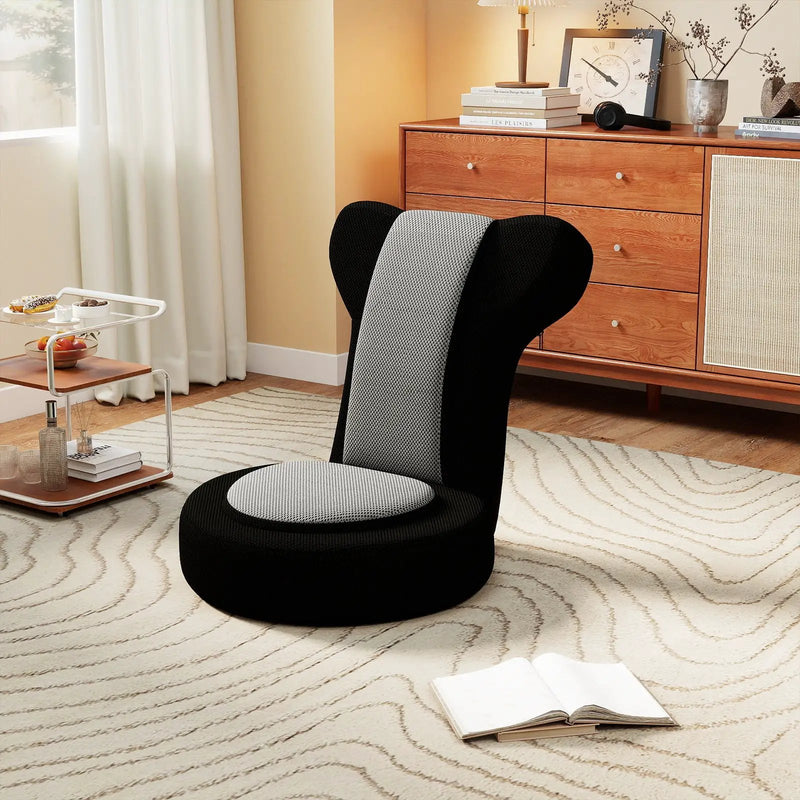 Floor Comfy Gaming Leisure Chair with Adjustable Headrest and Backrest by DirectDeals