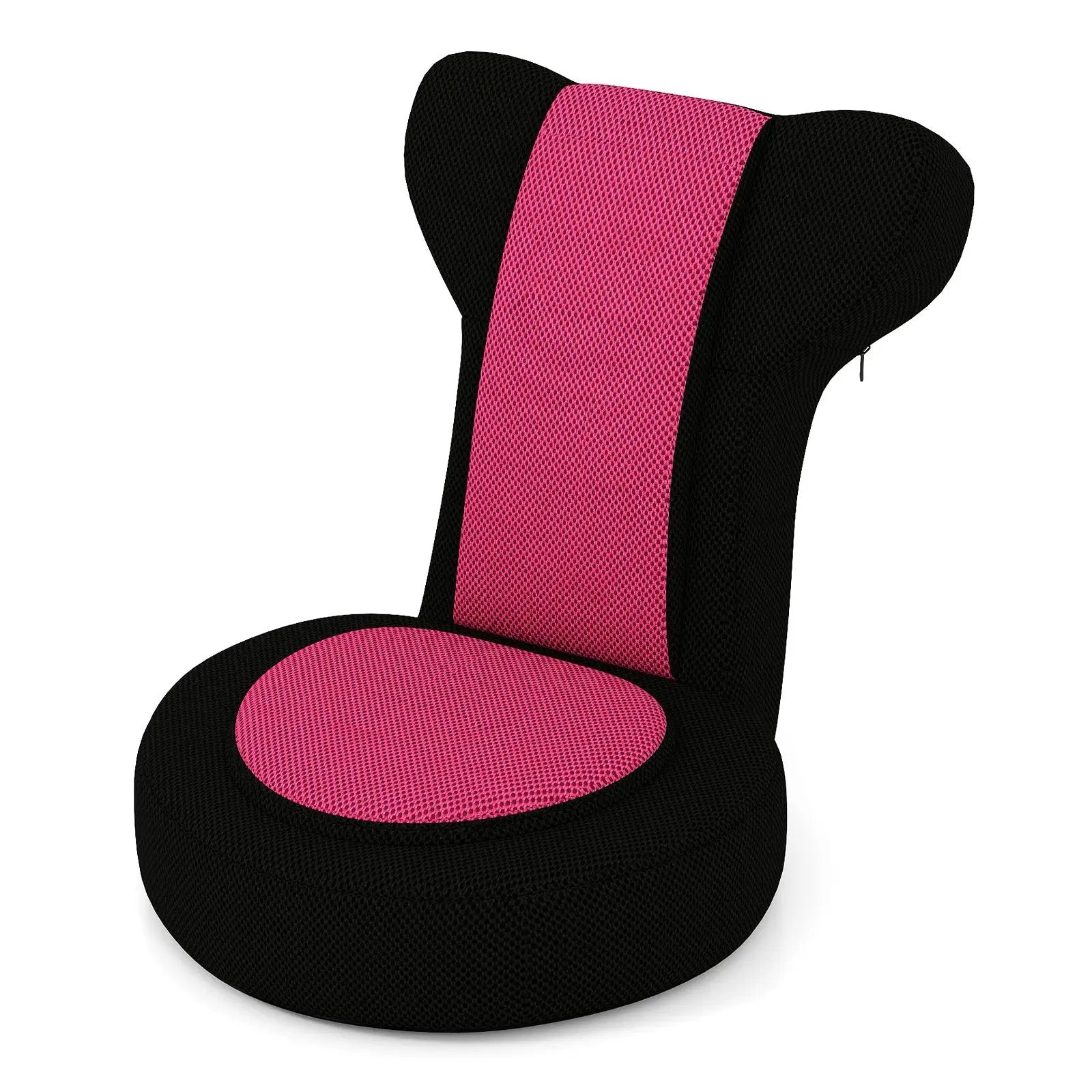 Floor Comfy Gaming Leisure Chair with Adjustable Headrest and Backrest by DirectDeals