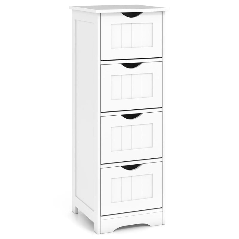 4-Drawer Freestanding Floor Cabinet with Anti-Toppling Device by DirectDeals