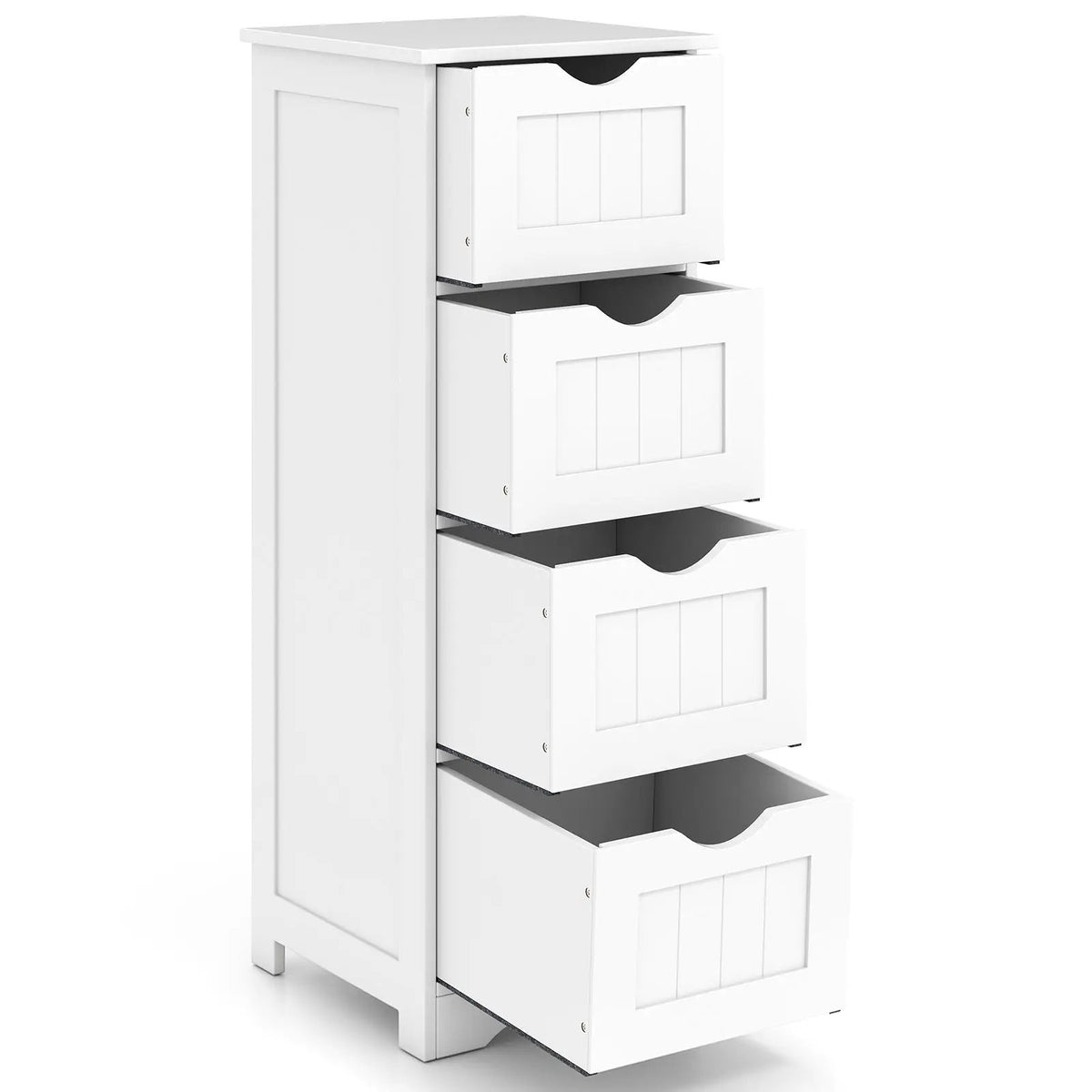 4-Drawer Freestanding Floor Cabinet with Anti-Toppling Device by DirectDeals