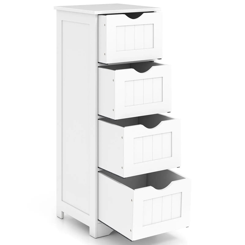 4-Drawer Freestanding Floor Cabinet with Anti-Toppling Device by DirectDeals