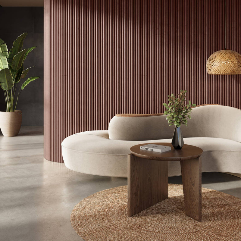 2-Pack Flexible Fluted Wall Panels – Smoked Oak by Dogberrycollections