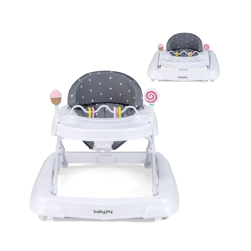 Foldable Baby Activity Walker with Adjustable Height and Detachable Seat Cushion by DirectDeals