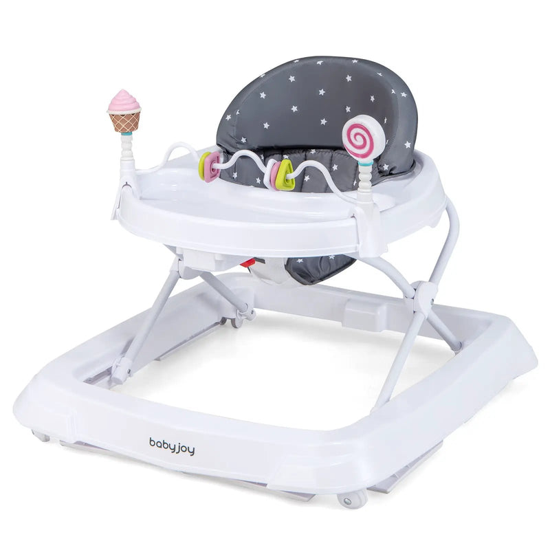 Foldable Baby Activity Walker with Adjustable Height and Detachable Seat Cushion by DirectDeals