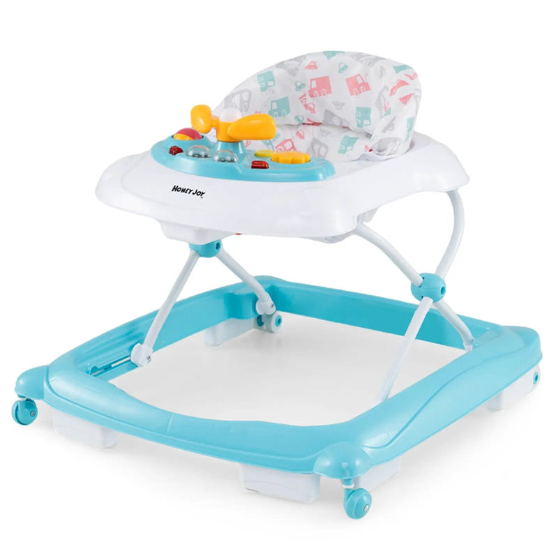 Foldable Baby Walker with 3 Adjustable Heights and Padded Seat by DirectDeals