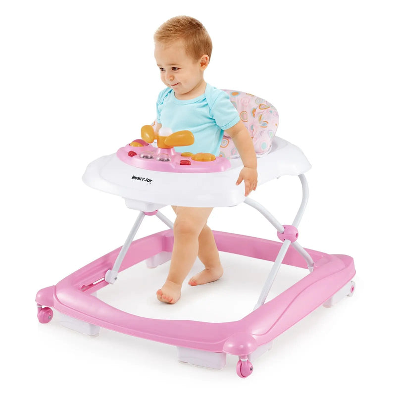 Foldable Baby Walker with 3 Adjustable Heights and Padded Seat by DirectDeals