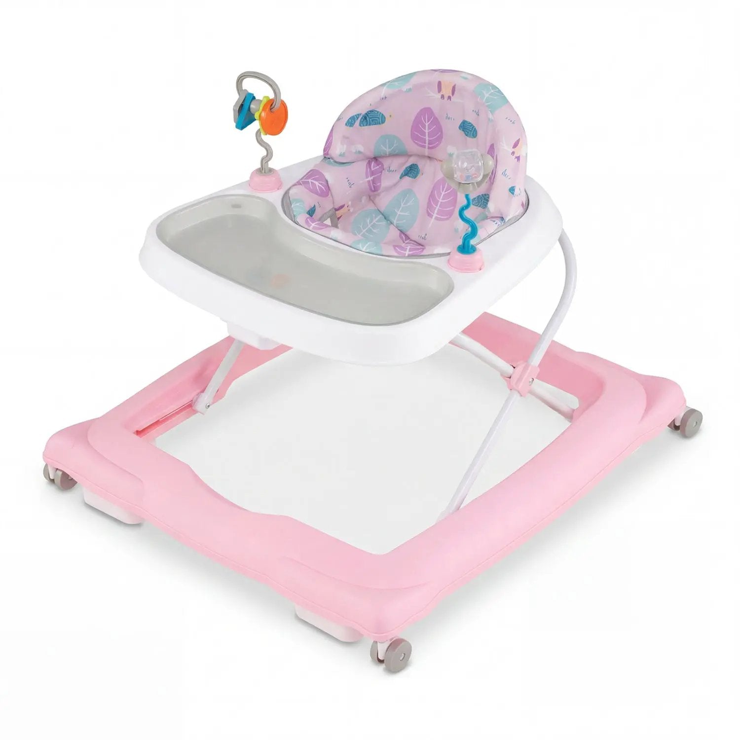Foldable Baby Walker with Removable Seat and Adjustable Height for 6-12 Months by DirectDeals