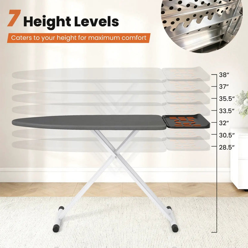 Full Size Foldable Ironing Board with 7 Adjustable Heights by DirectDeals