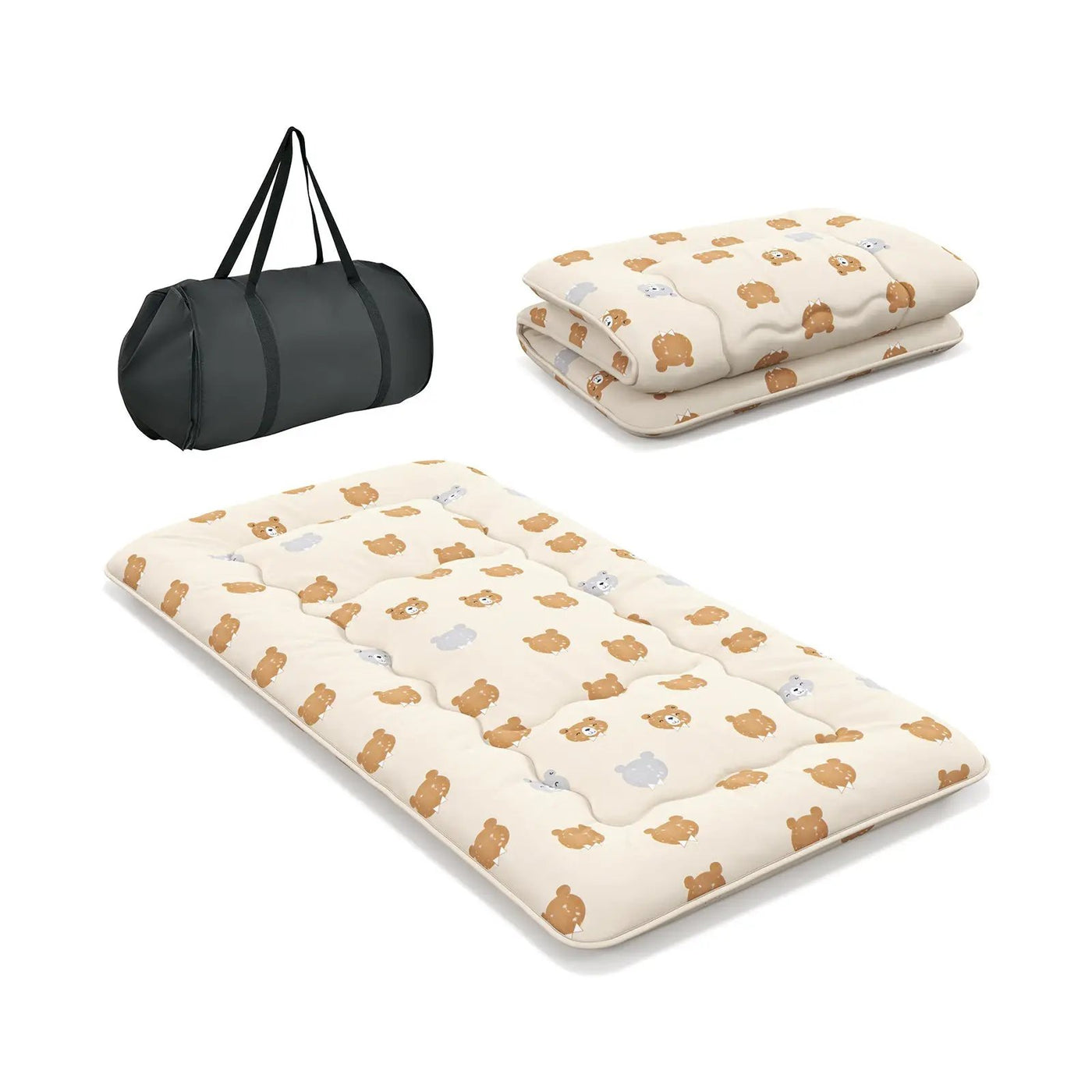 Foldable Futon Mattress with Washable Cover and Carry Bag for Camping by DirectDeals