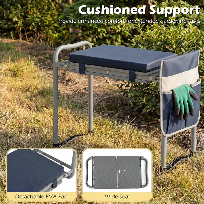 Foldable Garden Kneeler and Seat for Seniors Gardeners by DirectDeals