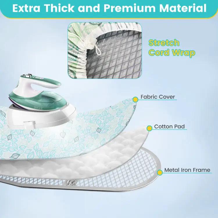 Foldable Ironing Board with Iron Rest and Adjustable Height by DirectDeals